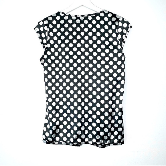 Emily and Fin Rosie Retro Polka Dot Cap Sleeve Top XS - Picture 2 of 6